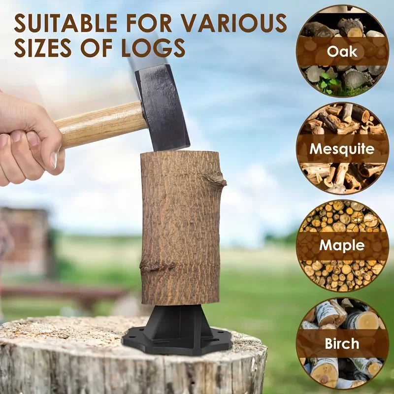 Splitter for Wood Cast Iron Wood Splitter Hand Cutter Kindling Racker Manual Log Splitter Wedge for Campsite & Home