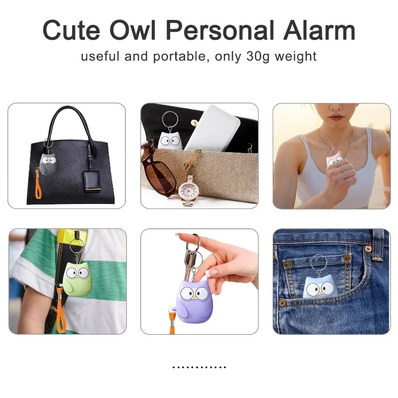 2025 Small and Easy To Carry Anti-attack Self-defence Alarm Rechargeable Battery Loud Key Chain 130db Personal Alarm
