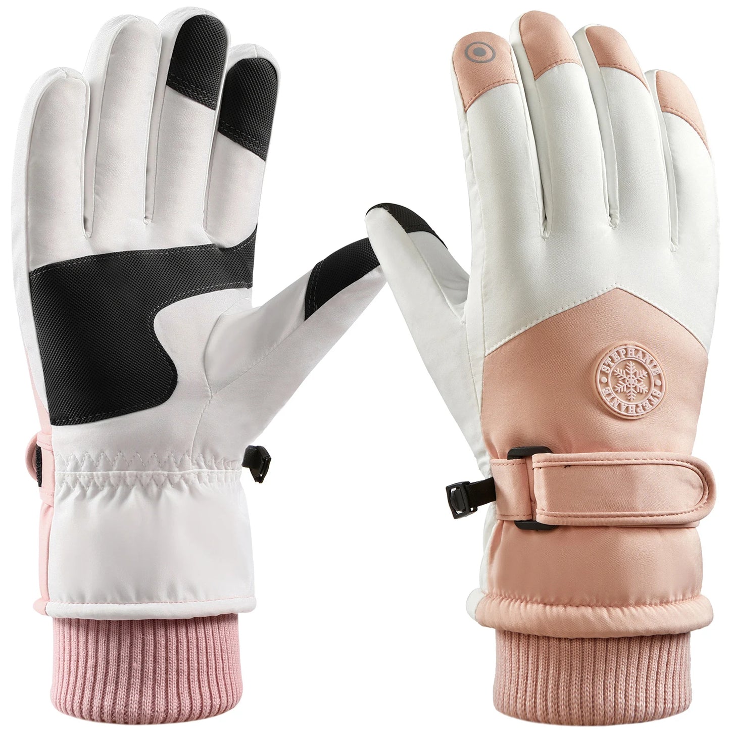 Waterproof Ski Gloves Thermal Touchscreen Snowboard Gloves Warm Winter Snow Gloves Windproof Bike Cycling Gloves Fits Men Wome