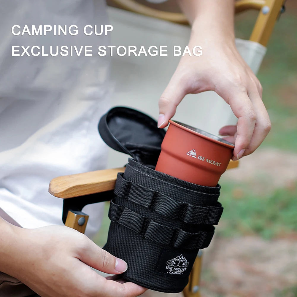 Travel Storage Bag Lightweight Sundries Storage Bag with Hanging Holes Camping Accessory Bag with Handle for Outdoor Travel