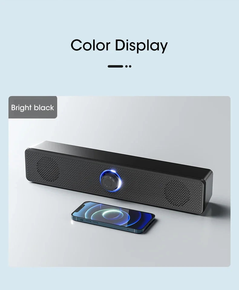Wired USB Bluetooth Computer Speaker Stereo Subwoofer Soundbar 3D Home Surround Speakers for PC Music Player Wired Loudspeaker