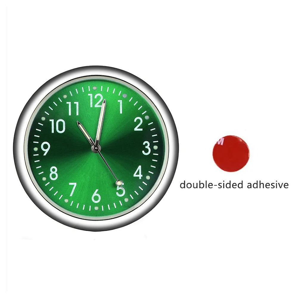 40Mm Luminous Car Clock Waterproof Mini Electronic Clock Quartz Watch Bicycle Motorcycle Watch Auto Dashboard Clock In Car