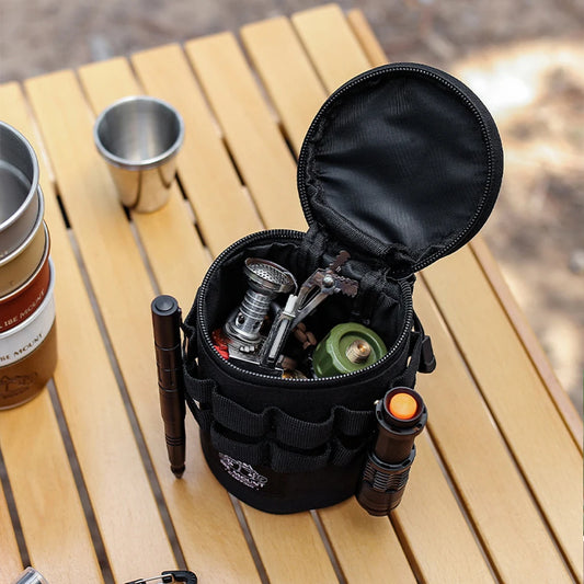 Travel Storage Bag Lightweight Sundries Storage Bag with Hanging Holes Camping Accessory Bag with Handle for Outdoor Travel