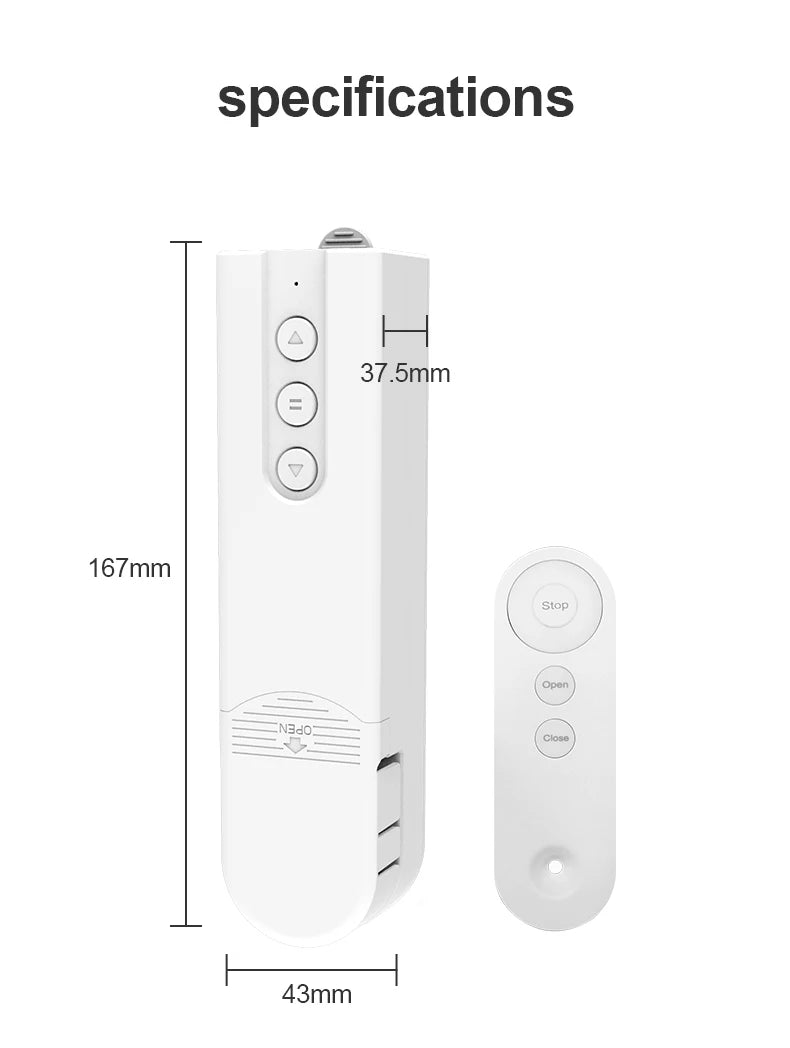 Tuya Smart Blind Motor Wifi Automatic Electric Roller Shutter Shadows App Control Lifting Curtain Opening Closing Driver