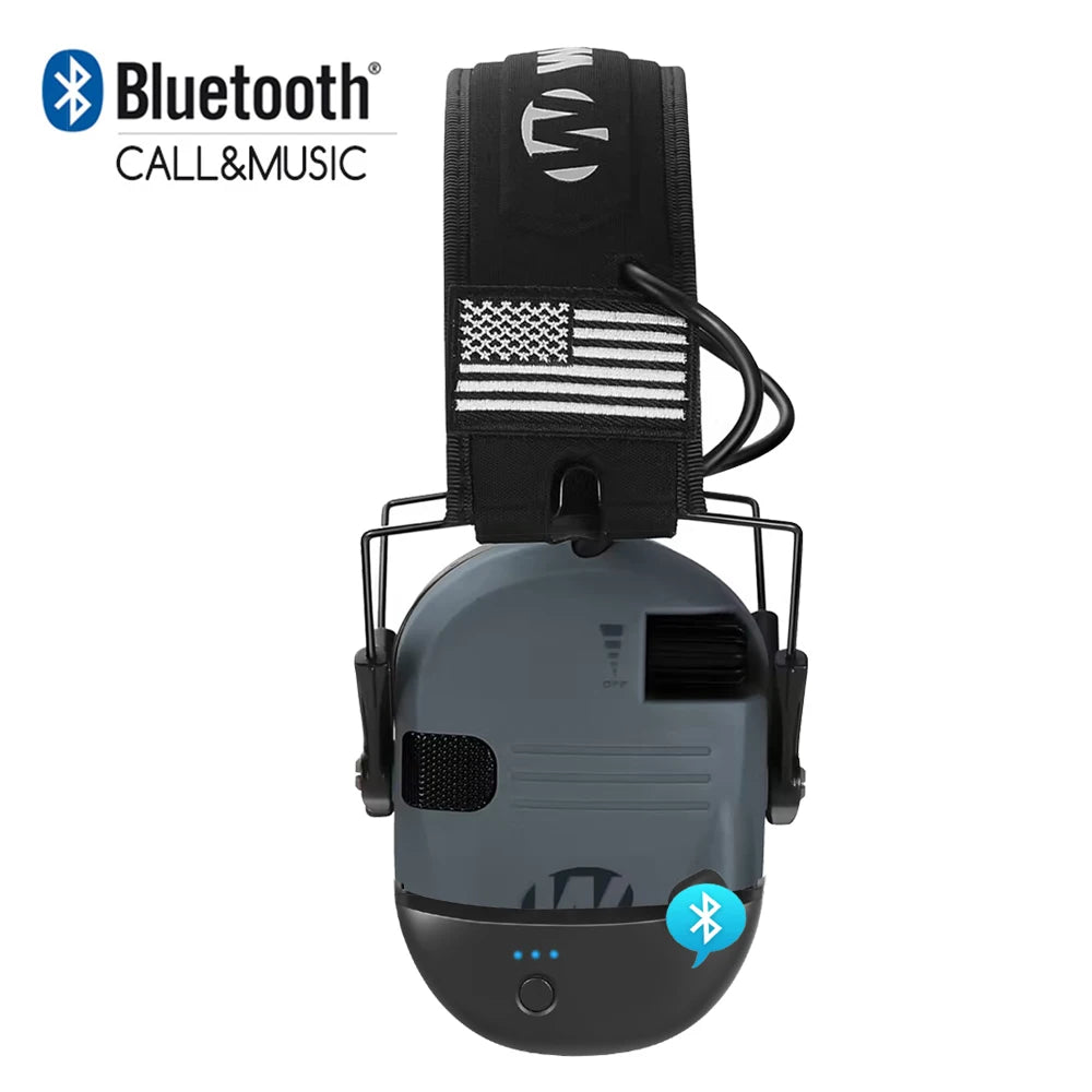 Bluetooth Tactical Electronic Shooting Earmuff Anti-noise Headphone Sound Amplification Wireless Hearing Protection Headset