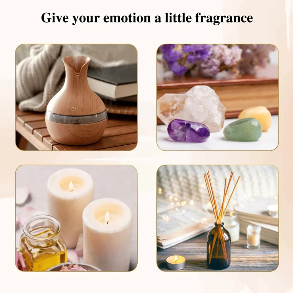 6-Piece Essential Oil Set with 6 Fragrance Options -Oils for Aromatherapy, Used For Diffuser Aroma