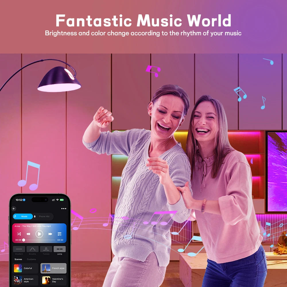 220V 110V WiFi Smart LED Bulb 9W 10W E27/E26 RGB+CCT Indoor Light Alexa Google Home Together APP Timing Dimming