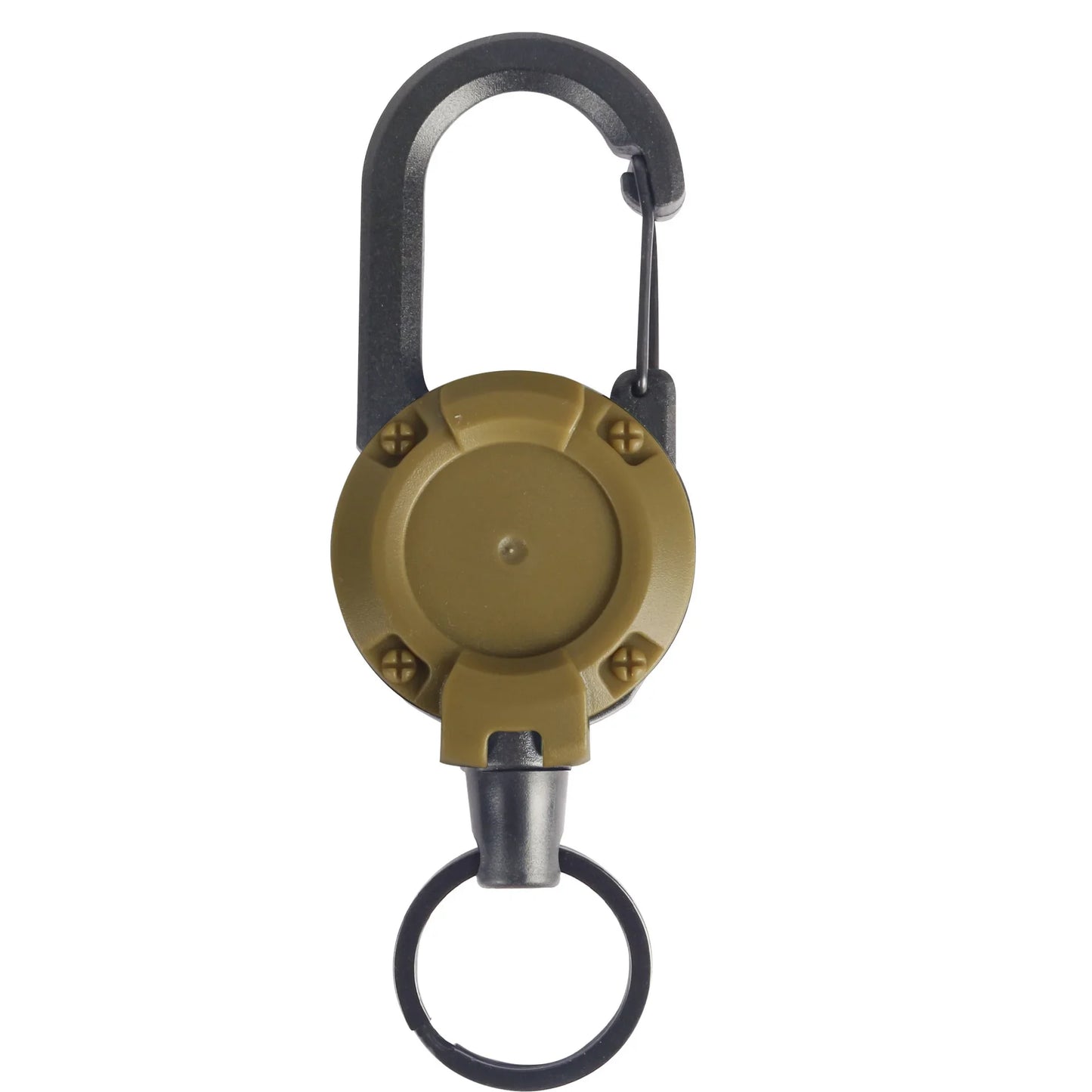 Retractable Heavy Duty Pull Reel Carabiner Key Strong Chains Steel Wire Buckle Rope Spring Key Ring Outdoor Sporty Keychain Tool