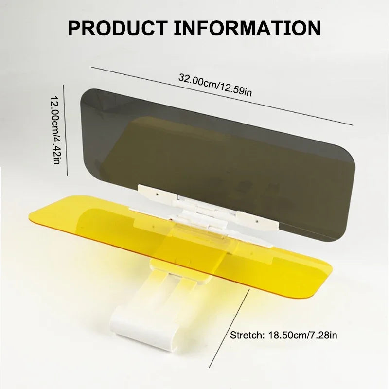 SEAMETAL Car Sun Visor HD View Day and Night Car Anti-glare Sun Visor Sun UV Blocked Clearly View Safety Driving Accessories