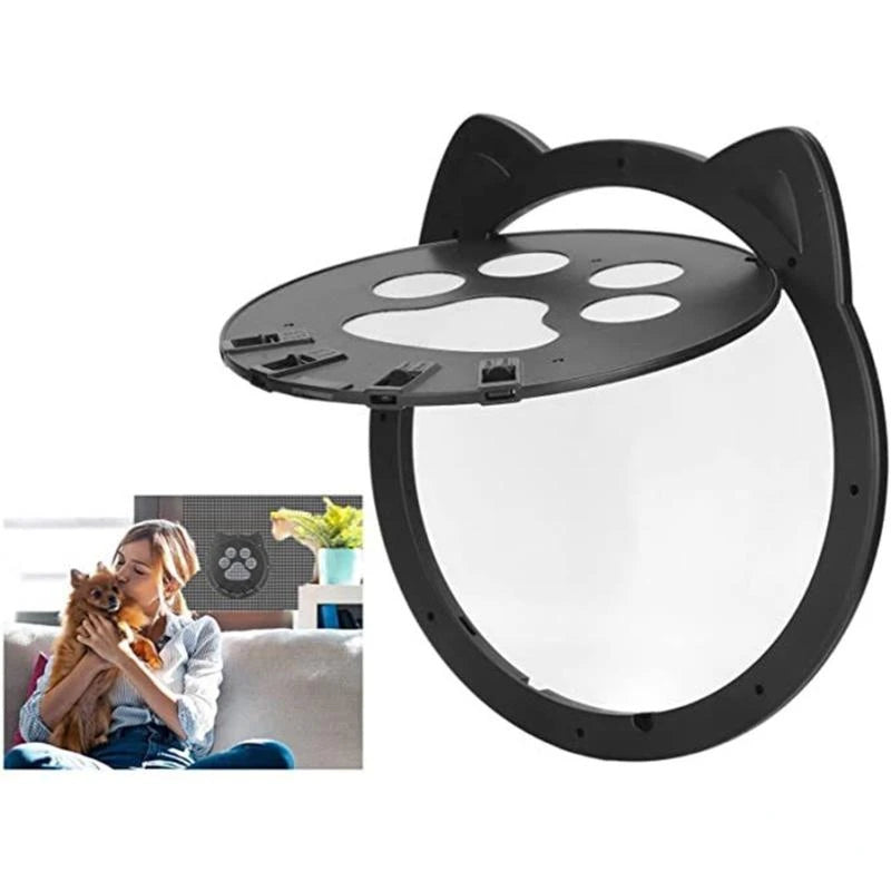 Pet Screen Door Magnetic Self-Closing Small Dogs and Cats Door with Locking Function for Screen Door, Window and Porch