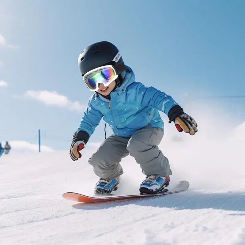 Snowboard Goggles For Youth Anti-Fog Ski Goggles Snowboard Goggles Soft Snow Goggles Skiing Goggles For Children Boys Girls