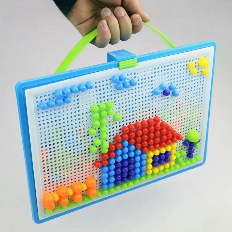 296pcs 3D Puzzle Educational STEM Toys, Mushroom Grain Design Boxed Building Board Games for Kids Learning Activities