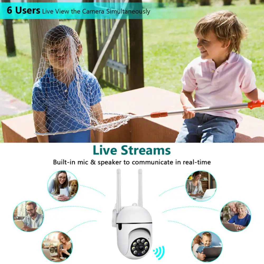 Wifi Camera YCC365 Plus Smart 4X Digital Zoom AI Human Detect Wireless Camera Security Surveillance CCTV With 1080P IP Camera