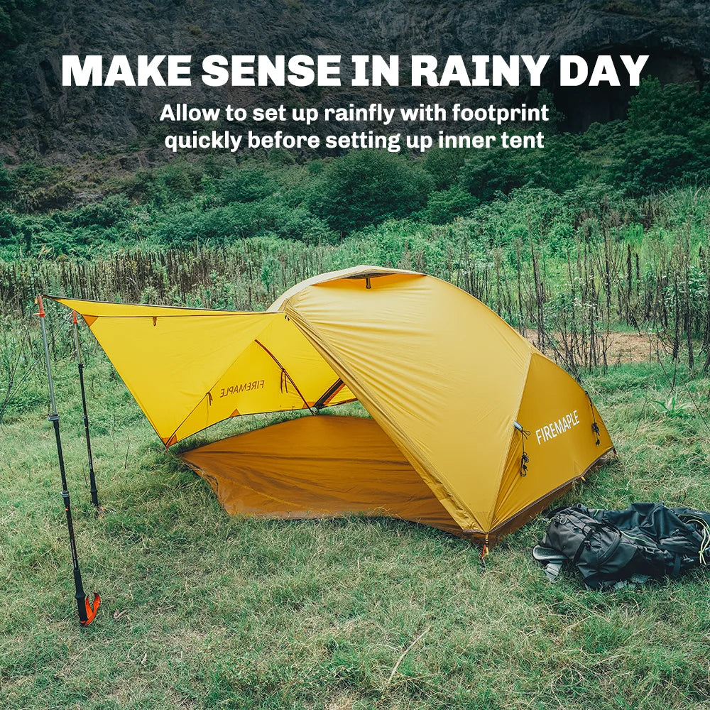 Fire-Maple Tropics Ultralight Backpacking Tent 2 Person 20D Waterproof Easy Setup Hiking Mountaineering Cycling Trekking 1.95KG
