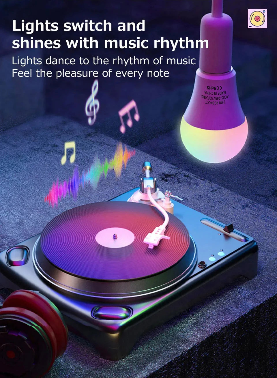 Tuya WiFi Bluetooth E27 Smart Bulb RGBCW 100-240V 15W LED Lamp E27 Light Bulbs App Voice Control Support Alexa Google Home Alice