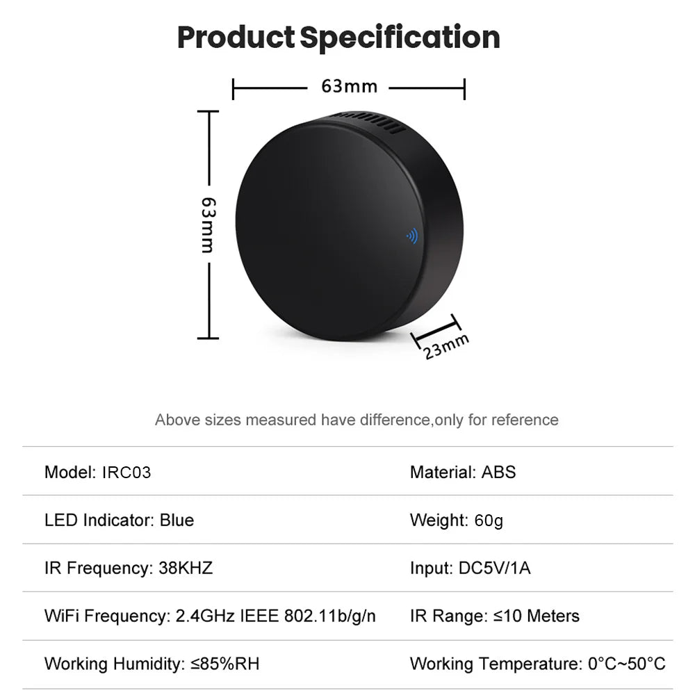 Tuya WiFi RF IR Remote Control 433MHz Smart Life APP Voice Control Smart Home Infrared Controller ALL TV Support Alexa Google