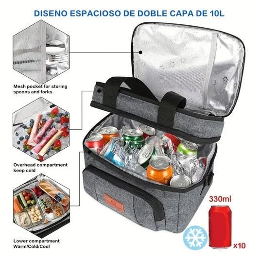 Thickened Freezer Bag High-Quality Insulated Lunch Bag Tactical Ice Bag Portable For Traveling Hiking Beach Trips