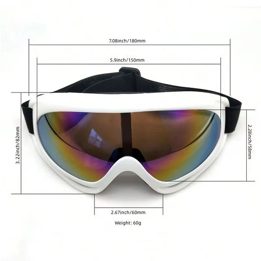 1pc Large Frame Polarized Ski Goggles For Men And Women, Windproof Snowproof UV Protection Anti-Fog Snowboard Goggles For Outdoo