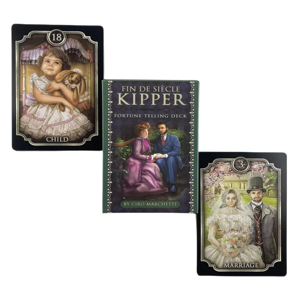 Fin De Siecle Kipper Fortune Telling Deck Oracle Cards Classic Wisdom Divination Visions Tarot Board Games Deck Party Edition