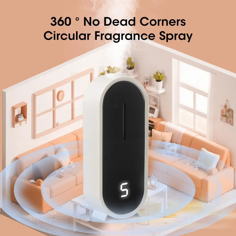 Automatic Circulating Aroma Diffuser Smart Air Scent Machine Home Essential Oil 50ml Tank Spray Fragrance Dispenser for Bedroom