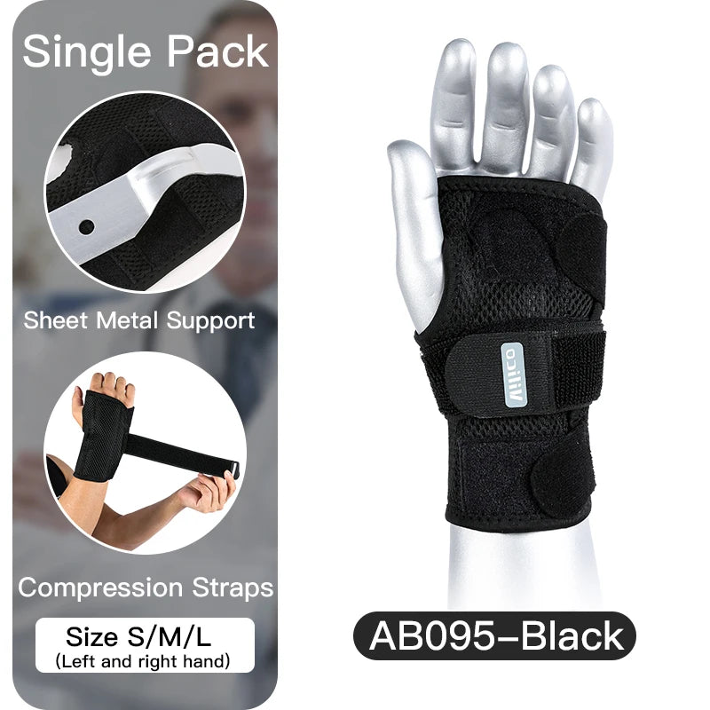 1PCS Wrist Splint Carpal Tunnel Protector Wrist Support Hand Brace Palm Wrap Wrist Injury Fracture Fixed Orthopedic Wristband