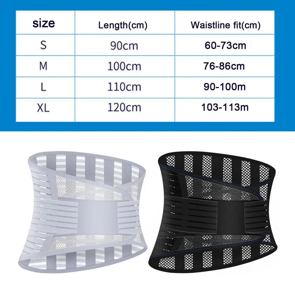 Support Belt Protection Belt Breathable Mesh Lumbar Protector with Dual Adjustable Straps for Fitness Support Sports Accessories