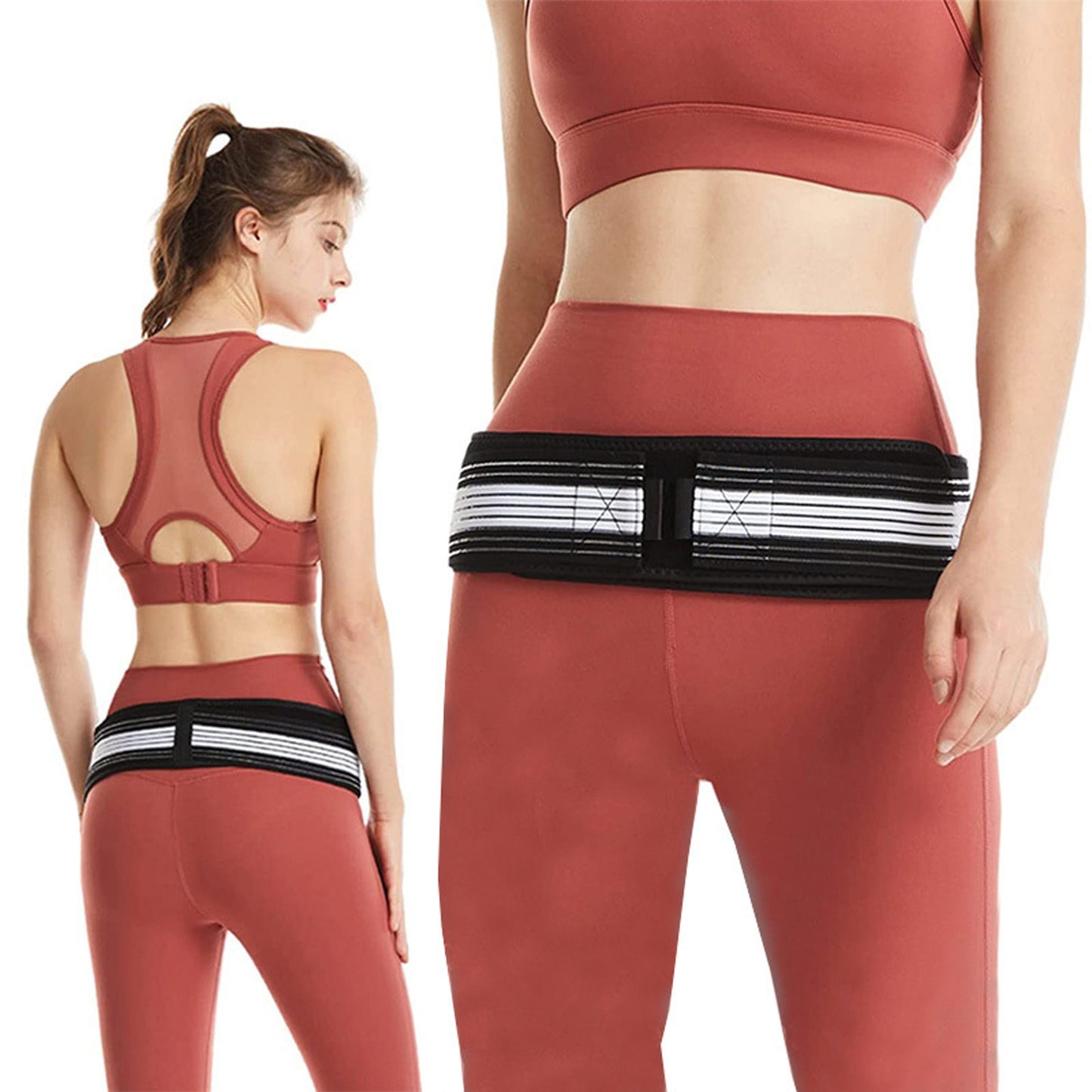 Sacroiliac SI Joint Hip Belt Lower Back Support-Hip Braces for Hip Pain Pelvic Support Belt Sciatica Pelvis Lumbar Pain Relief