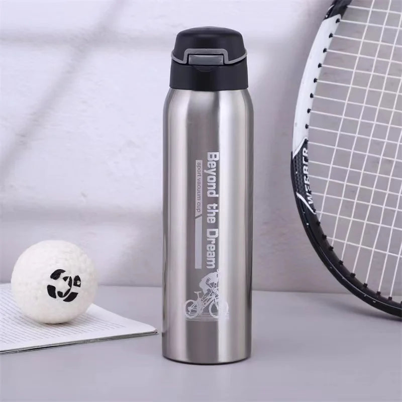 500ml Vacuum Stainless Steel Bicycle Water Bottle Thermal Insulation Cold Cup Cycling Accessories Bike Kettle for Hot Cold Drink