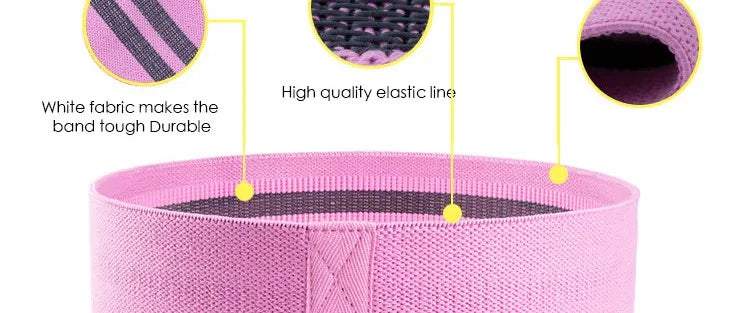 Fabric Resistance Hip Booty Bands Glute Thigh Elastic Workout Bands Squat Circle Stretch Fitness Strips Loops Yoga Gym Equipment