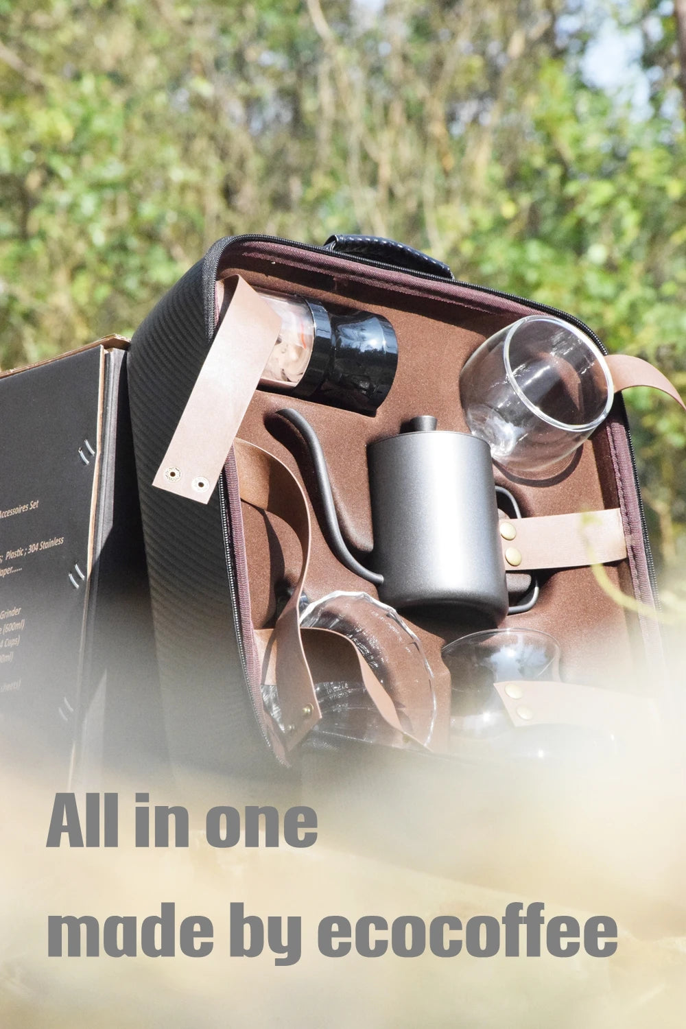 Luxury Coffee Gift Box Set Grinder Hand Pot Glass Drip Filter Household Coffee Coffee Christmas Gift Coffeeware