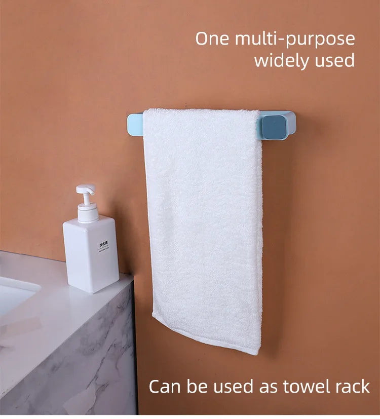 4pcs Wall Mounted Shoes Rack Space Saving Slippers Storage Holder Folding Bathroom Towel Rack Bathroom Accessories