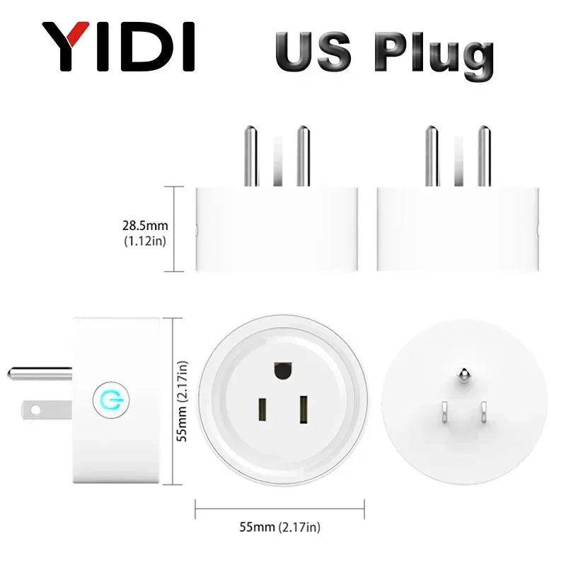 UK EU US Wifi Smart Socket Plug Electric Wall Gsm Power Socket Outlet APP Remote Voice Control Tuya Smart Life Alexa Google Home