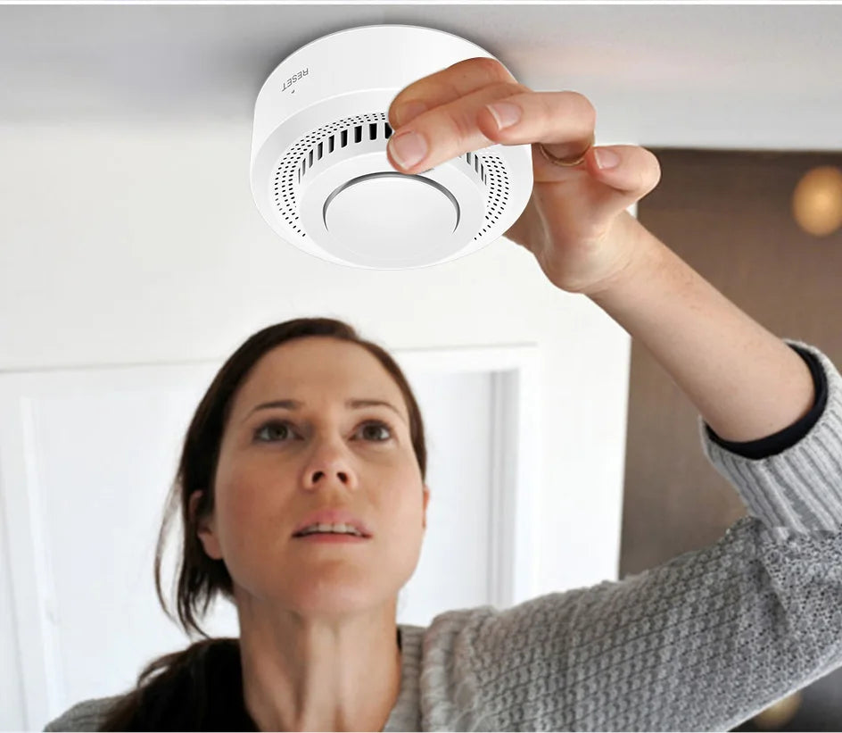 Tuya Smart WiFi Smoke Sensor Fire Protection Smoke Detector 85dB Sound Security System Firefighters Smartlife APP ControlSmoke DetectorsGoWisse.com
