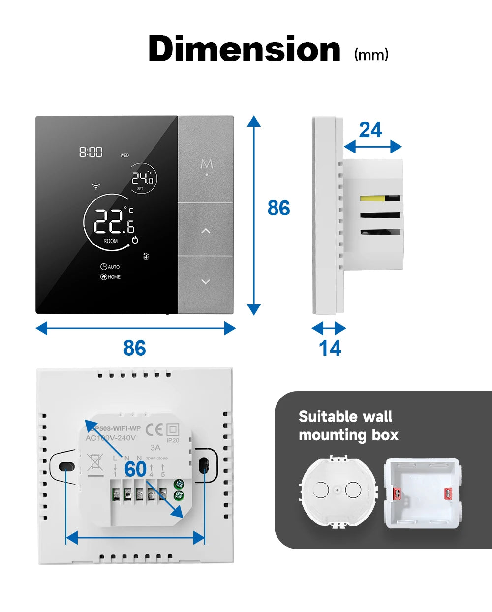 WiFi Thermostat Tuya Smart Home Thermoregulator For Boiler/Electric/Underfloor Heating Temperature Controller Alice Alexa Google