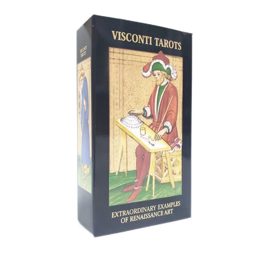 Hot Selling 12x7cm Visconti Tarot A 80 Deck Oracle Leisure Entertainment Card Family Gathering Divination Board Playing Game