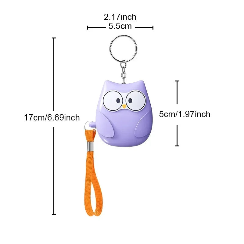 2025 Small and Easy To Carry Anti-attack Self-defence Alarm Rechargeable Battery Loud Key Chain 130db Personal Alarm