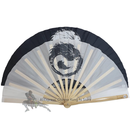 Tai Chi Dragon Bamboo Chinese Tai Chi Fans Kung fu Martial arts Training Fan