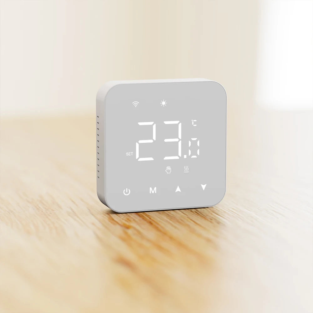 Beok Tuya Thermostat Heating Wifi Smart Battery or USB Powered Boiler Thermoregulator for Alexa,Google Home,Alice