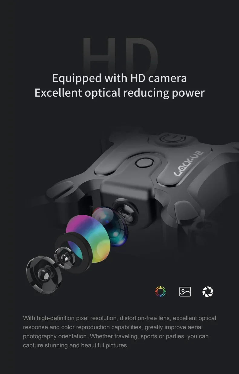 Xiaomi V2 New Mini Drone Professional HD Camera 5G Wifi FPV Air Pressure Altitude Hold Foldable Quadcopter RC Drone Toys UAV