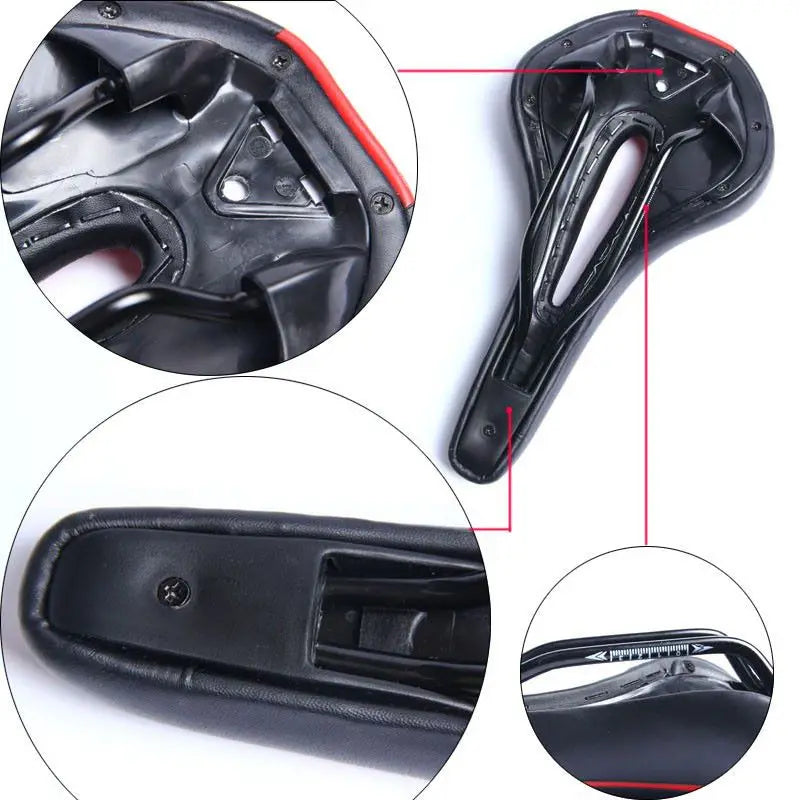 Bicycle Mountain Bike Saddle Hollow Super Comfortable Road Mountain Bike Sports Soft Seat Cushion Replacement Bike Seat