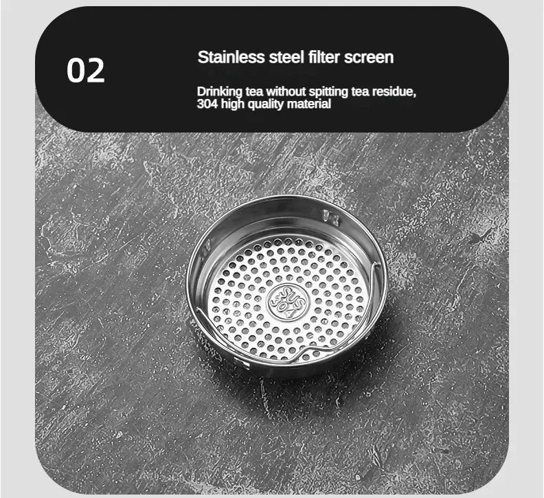 StainlessSteel Thermos Bottle with LED Temperature Display, 500-1000ML