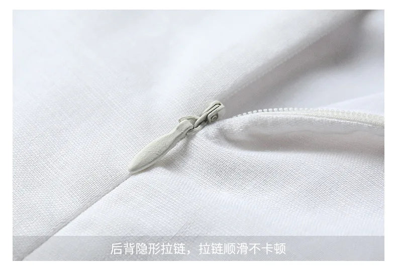 Dresses 2025 Woman Cotton Linen Square Collar Sleeveless Summer White Black Short Mini Holiday Beach Streetwear Elegant Vestidos