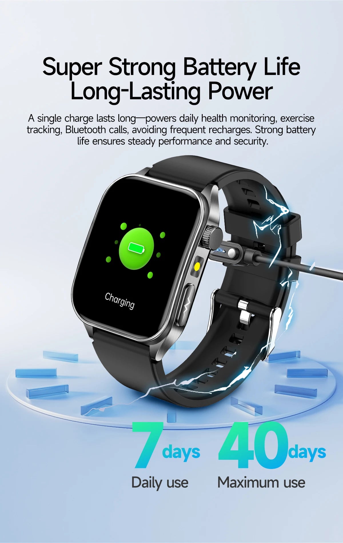 2025 New Mcro Phsical Examination 650nm Laser Therapy ECG Urci Acid Blood Fat Smart Watch Men Blood Pressure Heart Rate Bracelet