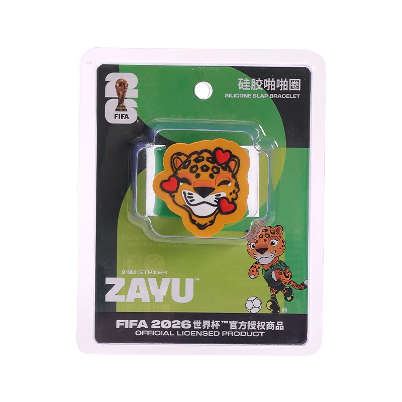 FIFA 2026 World Cup Mascot Silicone Slap Bracelets Fashion Wristband Toys Unisex Casual Jewelry Accessories for Men Women
