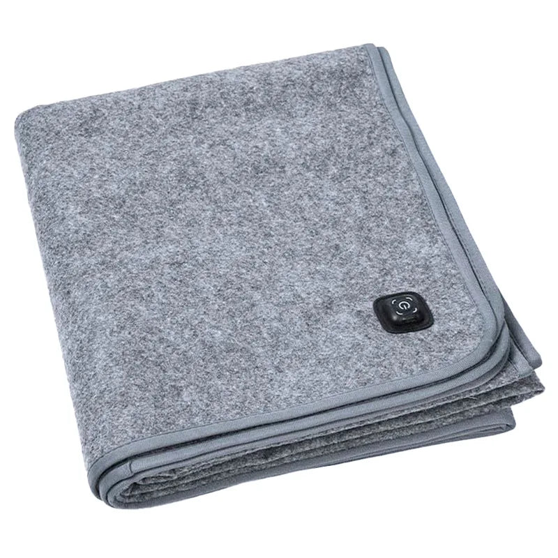 160*80cm 10W DC Heated Mat Plush Electric Blanket Single Mattress USB Type-C Interface Portable Washable Office Bedroom Outdoor