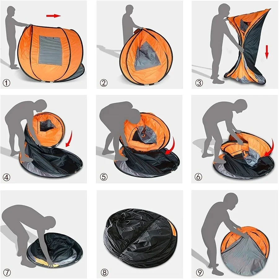 5-8 People Quickly Open Fully Automatic Pop-up Tent, Waterproof Camping Boat Tent, Portable Outdoor Tent For Travel