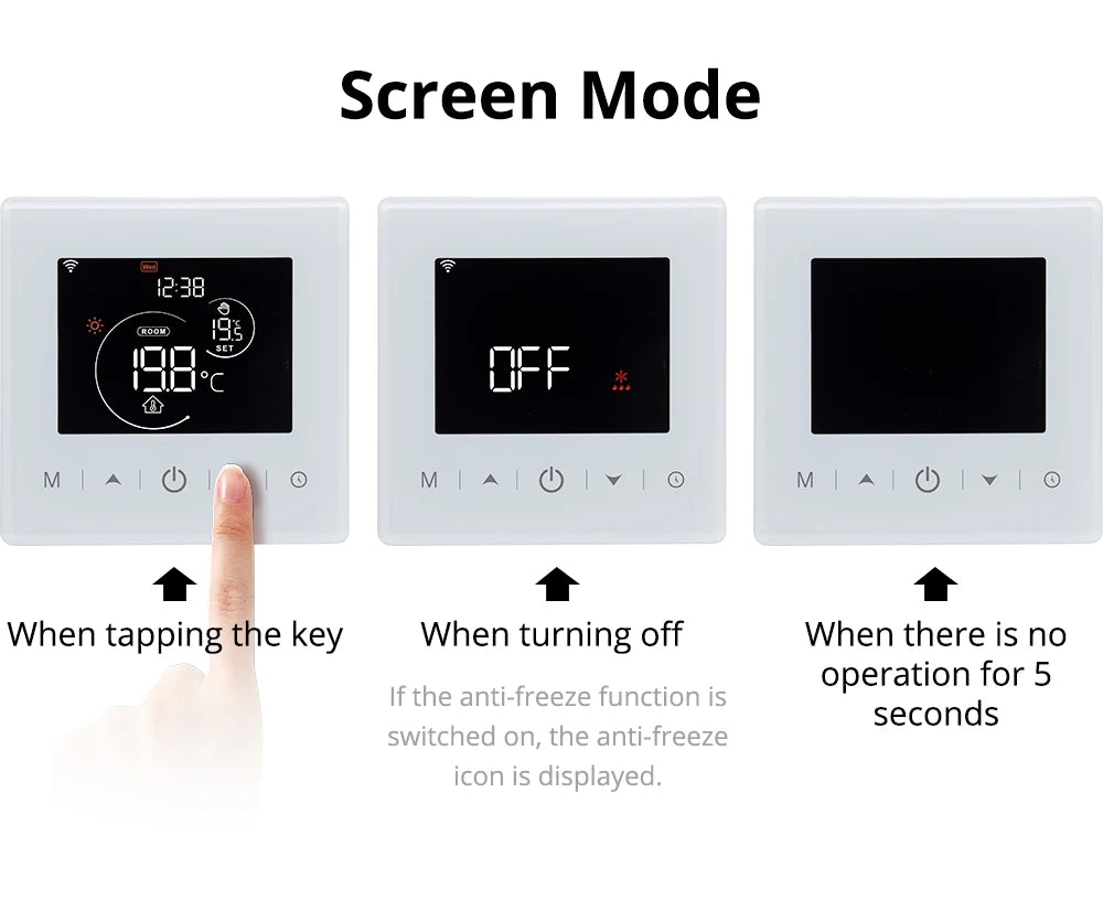 Beok Smart Home Tuya WIFI Thermostat Battery-powered Thermoregulator  for Gas Boiler Smart Life Work with Alexa Google Home