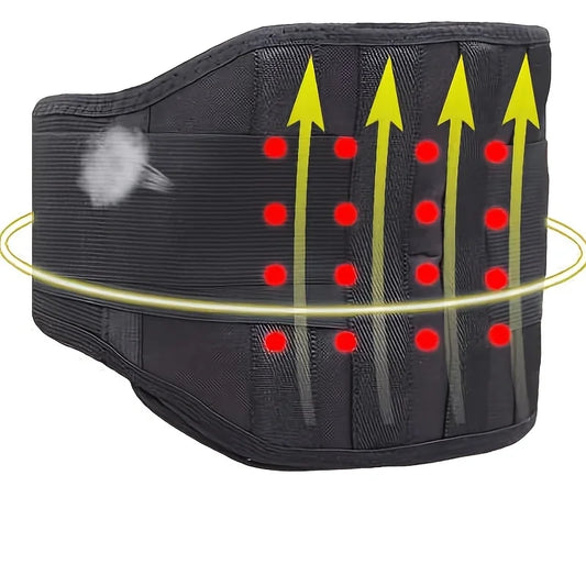 Magnetic Compression Back Support Belt,Breathable Elastic Waist Brace for Men and Women, Spinal Protection for Lifting, Fitness