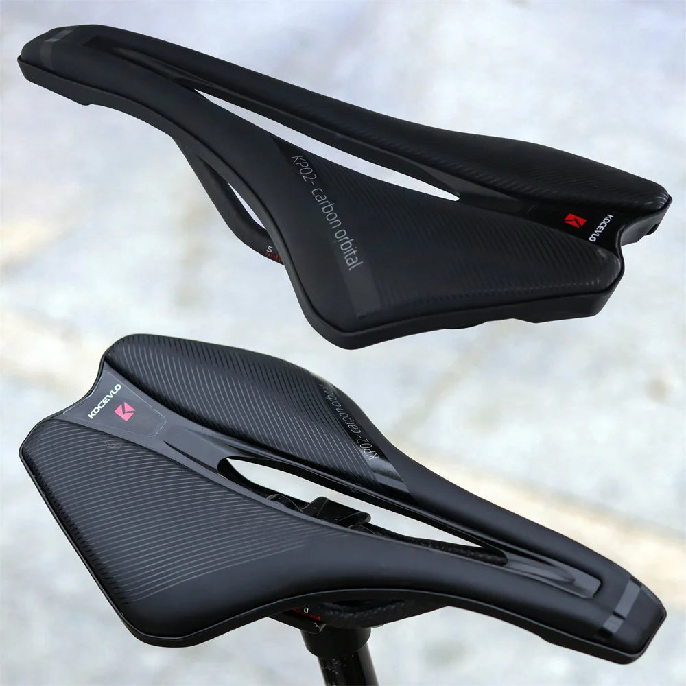 KOCEVLO Dimension 143 Carbon Saddle Ultralight 120g Breathable Comfortable Seat Cushion Bike Racing Saddle Carbon Rails
