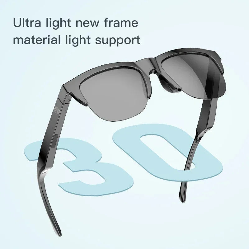 Xiaomi MIJIA Smart Sunglasses Glasses Waterproof Anti-UV Bluetooth Call Outdoor Sports Headphones HIFI Blue Light For Men Women